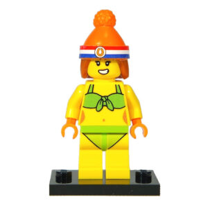 Nieuwjaarsduik minifiguur vrouw